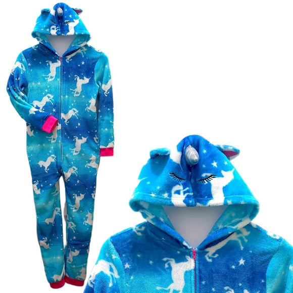 Junior’s Unicorn Footless Unit Suit Sleeper - Picture 3 of 4